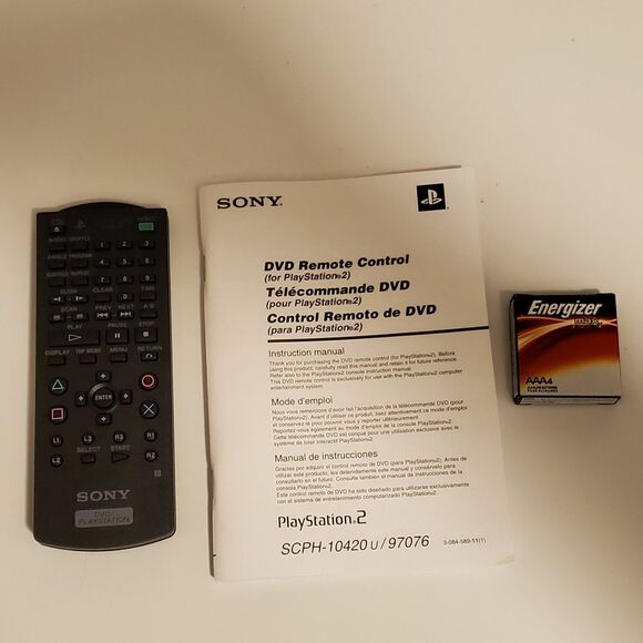 New Sony Playstation PS2 Remote Manual‎ Batteries - Picture 1 of 5